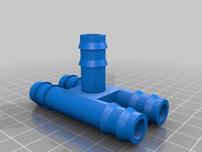gardening hose pipe 12mm spliter 1 4 outdoor & garden 3d print model - Mito3D
