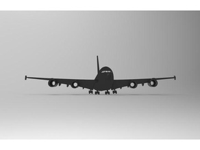 airbus a380 key storage tools aircraft silhouette 3d print model - Mito3D