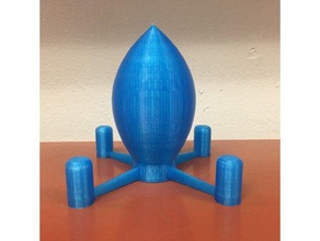 rocket ship finger hat elizabeth toy & game accessories 3d print model - Mito3D