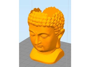 buddha pot plant square 3d printing budda plants 3d print model - Mito3D