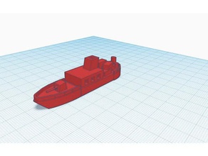 la lumière navire de soutien baignoire battlers passe-temps 3d print model - Mito3D