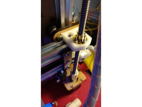 i3v lead screw nut plate 3d printer parts 3d print model - Mito3D