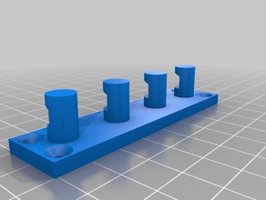 simple keys holder 4 positions tool holders & boxes 3d print model - Mito3D
