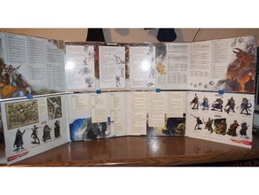 dm ekran Yığıcı-klip oyuncak & oyun aksesuarları dungeons dragons zindan Efendisi rpg 3d print model - Mito3D