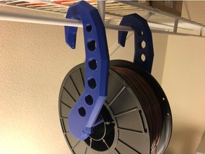 hanging spool holder 3d printer accessories filament-spool filament mount 3d print model - Mito3D