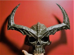 surtur crown spine mount people skull thor ragnarok 3d print model - Mito3D