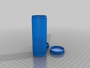 meine angepasste Rasierpinsel travel tube - Organisation kundengebundene 3d print model - Mito3D