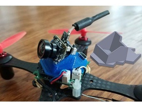 beecore v2 fpv camera mount r c vehicles aio cam brushed quad micro quadcopter qx90 3d print model - Mito3D