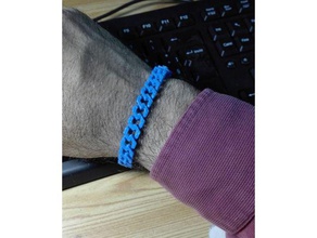 plat bracelet chaîne - m3d version les bracelets bijoux le de la micro 3d 3d print model - Mito3D