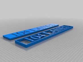 104 corsie segni e loghi su misura 3d print model - Mito3D