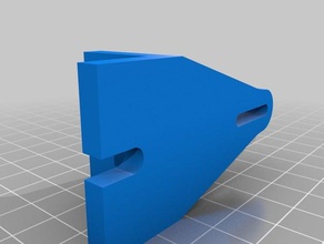 hypercube evolution bed bracket 30-45mm stronger version 3d printer parts hevo hevo3d hyperc evo 3d print model - Mito3D