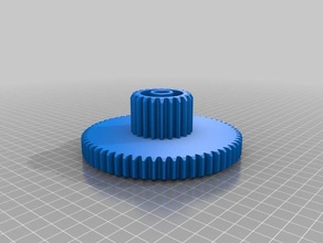 my customized double gear engineering 3d print model - Mito3D