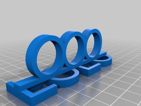fofo anéis personalizado 3d print model - Mito3D