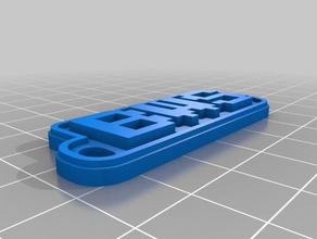 meine angepasste multiline-tag Schlüsselanhänger - schwarz der wall street kundengebundene 3d print model - Mito3D