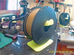 filament-management assesories 3d Drucker Zubehör filament-guide filament spool holder horizontale Spule Rolle spool-Halter spool-roller Wand-spool-Halter 3d print model - Mito3D