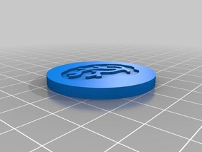 zombie Würfel - Gehirn-token-poker-chip-remix Spielzeug & Spiele 3d print model - Mito3D