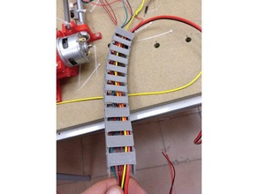 cadena de cable la electrónica el portacables alambre 3d print model - Mito3D