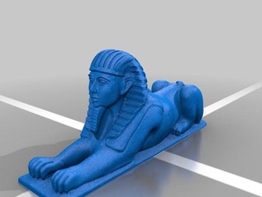 sphinx scaled buildings & structures ancient egypt egyptian pyramid 3d print model - Mito3D