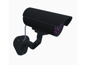 dummy security-Kamera Kamera fake Sicherheit überwachung 3d print model - Mito3D