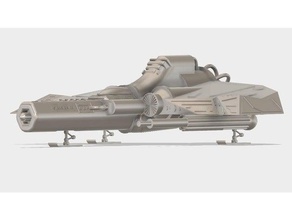 space ship plug-in landing gear vehicles model rocket 3d print model - Mito3D