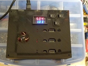 pibox electronics raspberrypi raspberry pi 2 3 b case housing rpi 3d print model - Mito3D