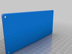 monoprice wählen Sie mini blanko-Vorderseite 3d-Drucker Teile cover - Knopf lcd panel 3d print model - Mito3D