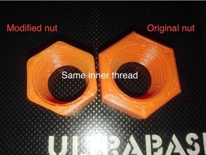 v25 nut 8 self-centering tapered-thread z-axis coupling v2 3d printer accessories 3d print model - Mito3D