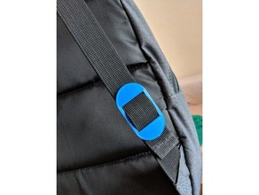 3D Printable Backpack Strap Clip by Jiwoong Kim