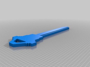 key blank parts 3d print model - Mito3D