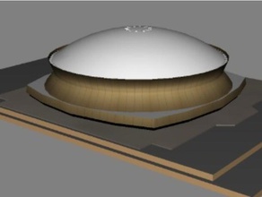 superdome buildings & structures 3d print model - Mito3D