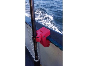 recuperando haste do grampo esporte & ao ar livre vara de pesca titular suporte 3d print model - Mito3D