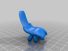 han de plátano la fantasía silla el modelo los muebles 3d print model - Mito3D