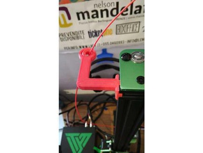 clip filament guide tevo tornado cr 10 3d printer parts end cap 3d print model - Mito3D