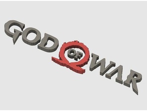 dieu de la guerre logo L'impression 3d gow 3d print model - Mito3D