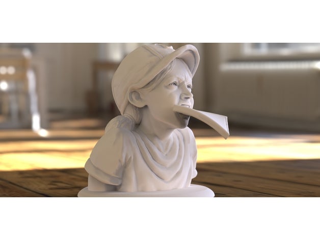 clémentine sculptures walking dead 3D print model - Mito3D
