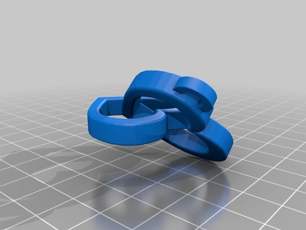 double hearts jewelry 3D print model - Mito3D