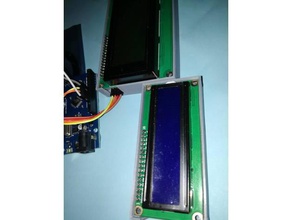 lcd 1602a 2004a case diy 1602 1602lcd 2004 lcd1602 lcd2004 protector 3d print model - Mito3D