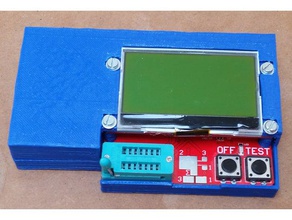 fish8840 transistör tester kutusu elektronik durumda bileşen test cihazı esr metre freecad dirençli transistortester 3d print model - Mito3D
