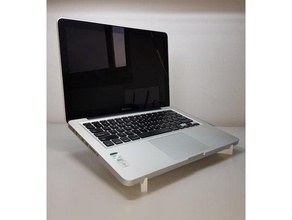 supporto per laptop, macbook 15 computer laptop pro 3d print model - Mito3D