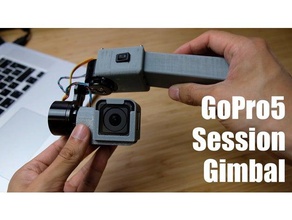 gopro session 5 handheld gimbal camera 3d print model - Mito3D