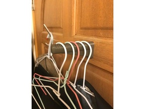 wall hooks hangers organization clothes hanger door hook household 3d print model - Mito3D