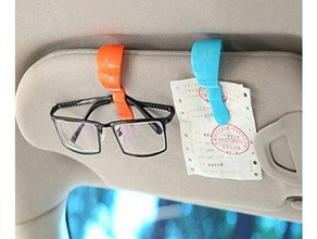 car sunglasses glasses card ticket clips holder parts 3d print model - Mito3D