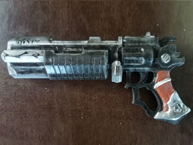 darksiders misericórdia jogos de vídeo apocalipse arma cavaleiros a lifesize pistola guerra 3D print model - Mito3D