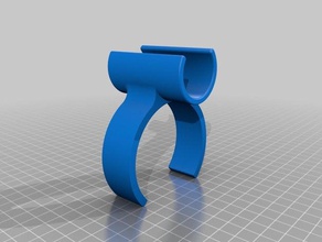 sedia a rotelle cup holder clip La stampa 3d supporto di tazza 3d print model - Mito3D