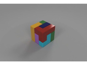 3d puzzle do cubo quebra-cabeças Quebra-cabeça 3d print model - Mito3D
