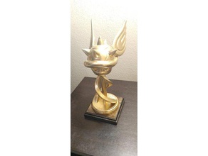 shell troféu esculturas 3d print model - Mito3D