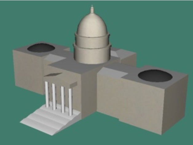 idaho state capitol edifici e strutture 3D print model - Mito3D