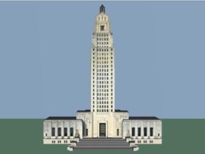 louisiana Eyaleti Meclis Binası binalar ve yapılar 3d print model - Mito3D
