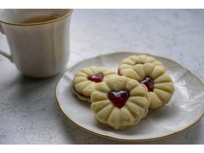 jammie dodger cœur d'un emporte-pièce cuisine et salle à manger le bicarbonate les biscuits cookie cookiecutter de la cuisson confiture jammy des sablés 3d print model - Mito3D