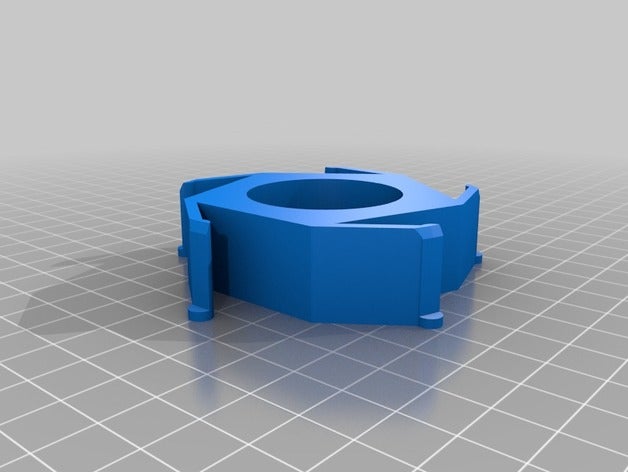 74mm adaptador hub Impressora 3d de peças personalizado 3D print model - Mito3D